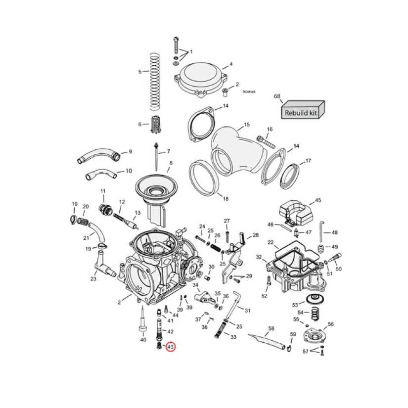 CVP, MAIN JET CV CARB .185 917088