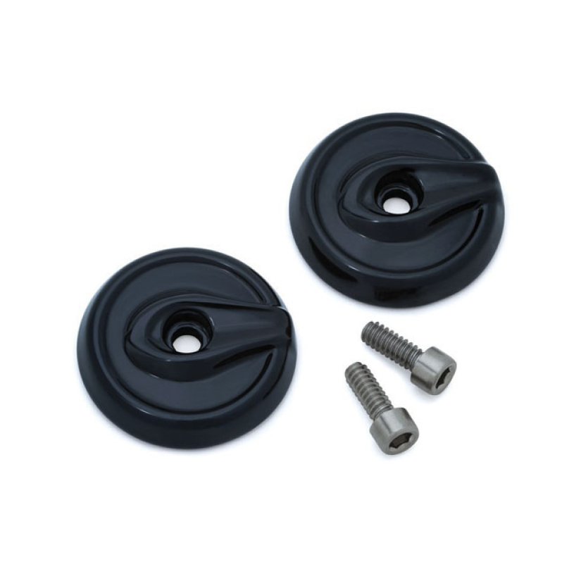 KURYAKYN REPL END CAPS, GLOSS BLACK 917143