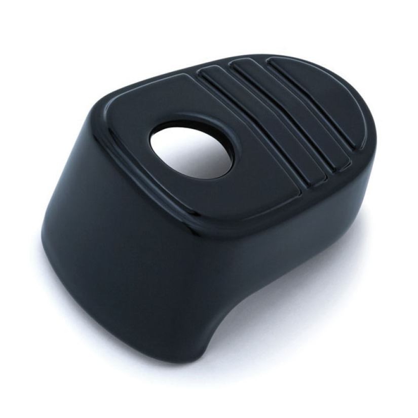 KURYAKYN, TRI-LINE IGNITION SWITCH COVER. BLACK GLOSS BLACK. STURDY DI 917201