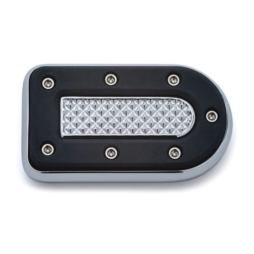 KURYAKYN, HEAVY INDUSTRY BRAKE PEDAL PAD. CHROME A RUGGED APPEARANCE W 917273