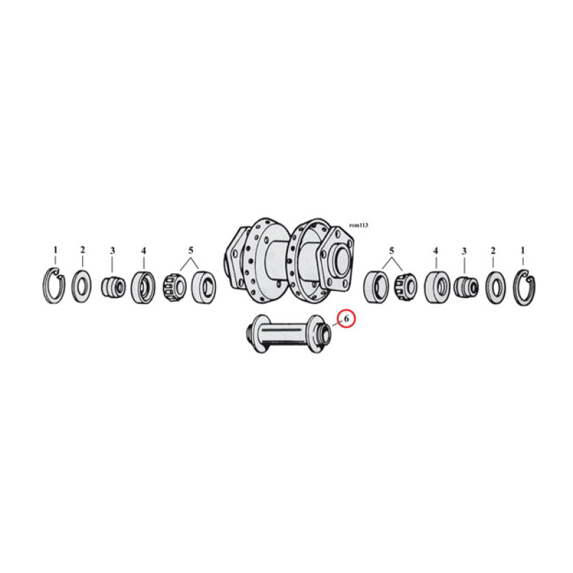 HUB SPACER 4.448 INCH WHITE. REAR 919674