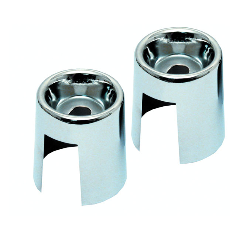 SHOCK STUD COVER KIT. CHROME 2 INCH CHROME STEEL REPLACEMENT COVERS. O 920003