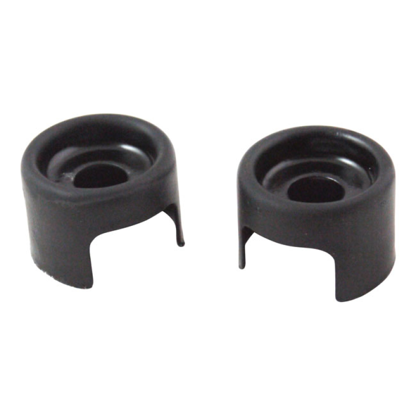 SHOCK STUD COVER SET. BLACK BLACK STEEL. OEM REPLACEMENT REFERENCE OEM 920022