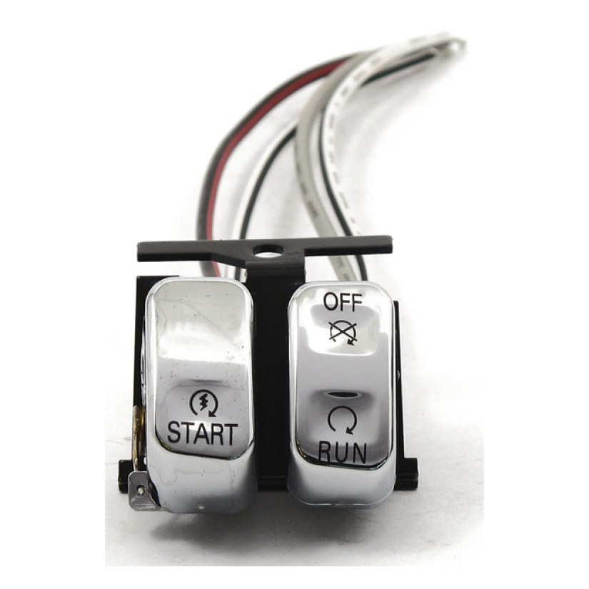 H/B SWITCH CHROME, RUN/OFF/START 920094