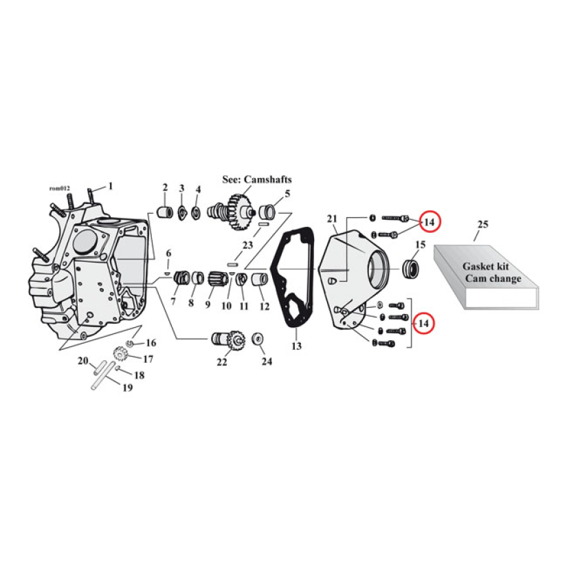 B.T. CAM COVER MOUNT KIT, SS ALLEN 920136