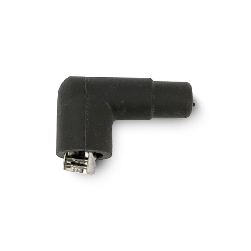 ACCEL, 8.8MM COIL BOOT & TERMINAL. 90 DEGREE, BLACK 920281