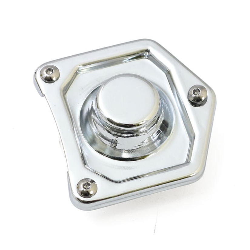 SOLENOID COVER. CHROME STOCK STYLE REPLACEMENT. 91-06 BIG TWIN (EXCL. 920339