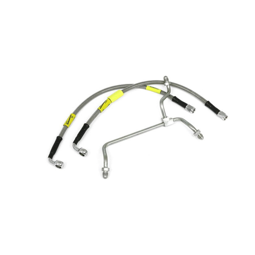 GOODRIDGE BRAKE LINE FRONT, STAINLESS CLEAR COATED STAINLESS CLEARCOAT 920692