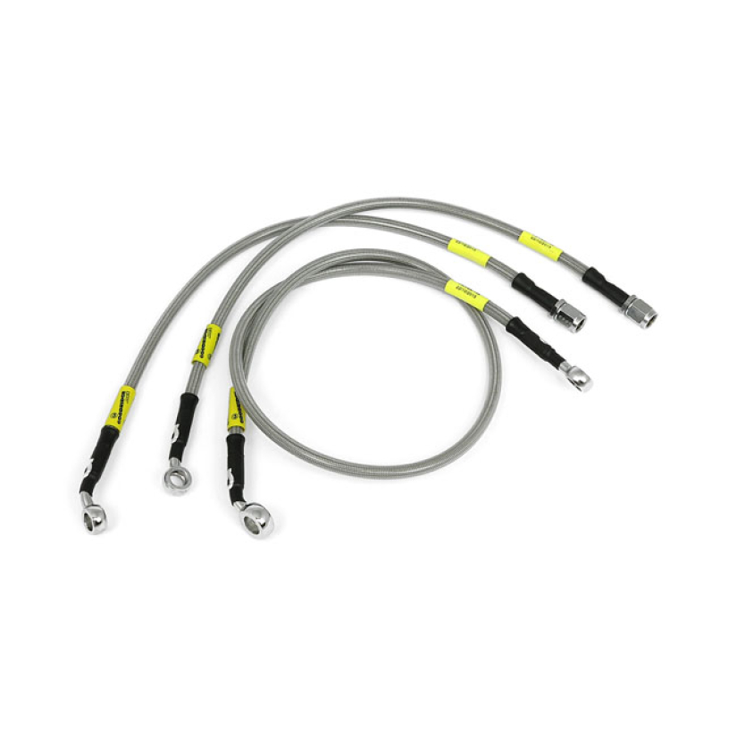 GOODRIDGE BRAKE LINE FRONT, STAINLESS CLEAR COATED STAINLESS CLEARCOAT 920694