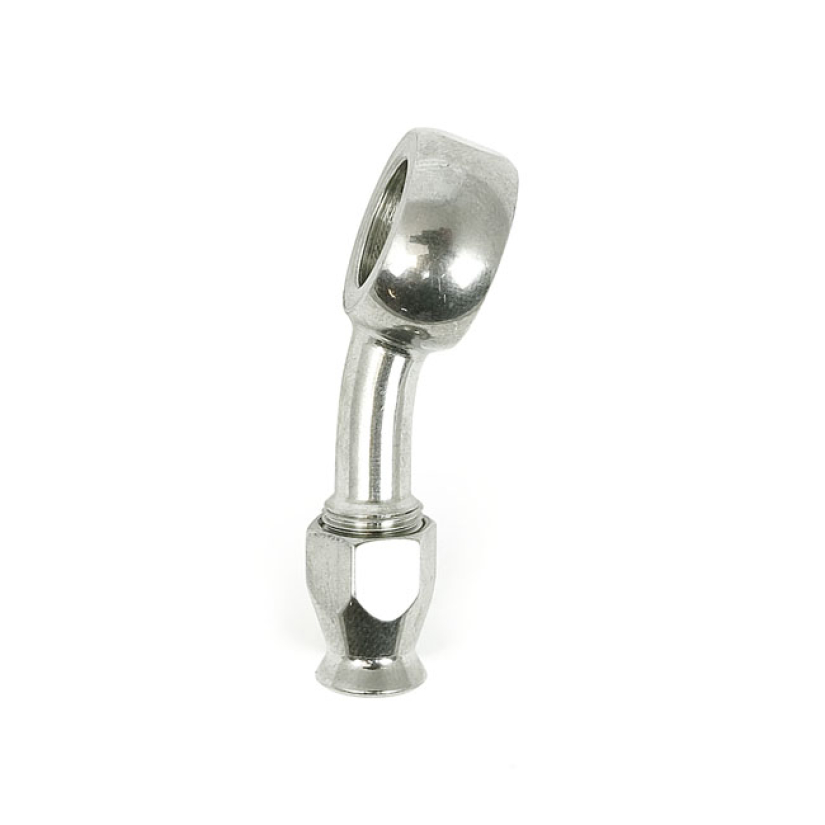 GOODRIDGE, 12MM BANJO FITTING 20 DEGREE BEND. SS HIGH POLISHED STAINLE 920814