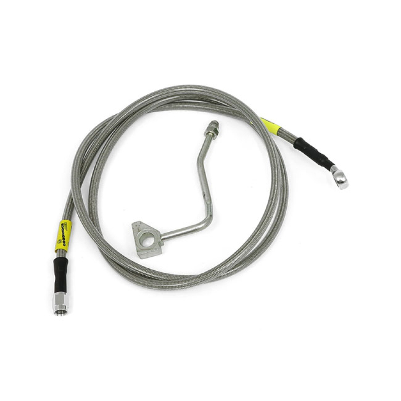 GOODRIDGE ABS BRAKE LINE UPPER FRONT, STAINLESS CLEAR COATED STAINLESS 920895