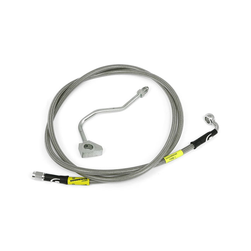 GOODRIDGE BRAKE LINE UPPER FRONT, STAINLESS CLEAR COATED STAINLESS CLE 920896