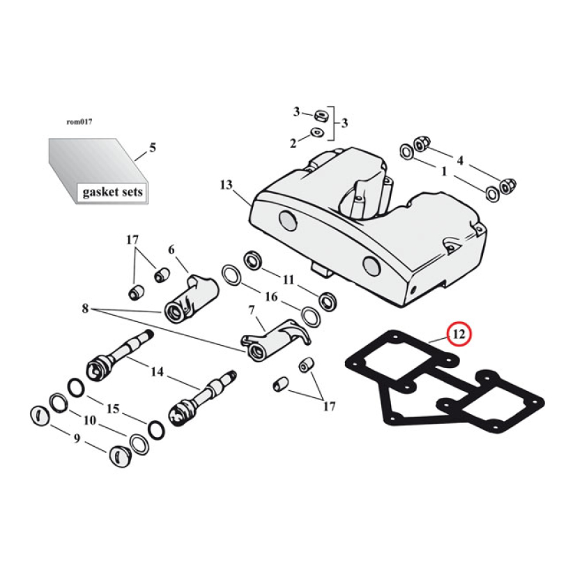 S&S ROCKER COVER GASKETS 920953