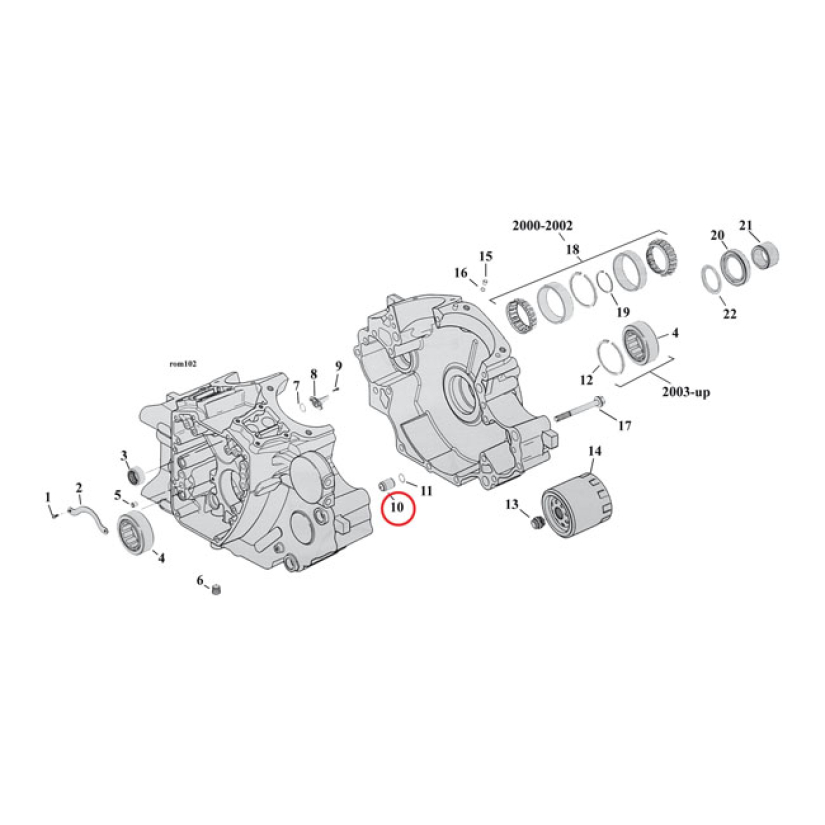 DOWEL PIN, TRANSMISSION & CRANKCASE USED BETWEEN TRANSMISSION TO CRANK 921117