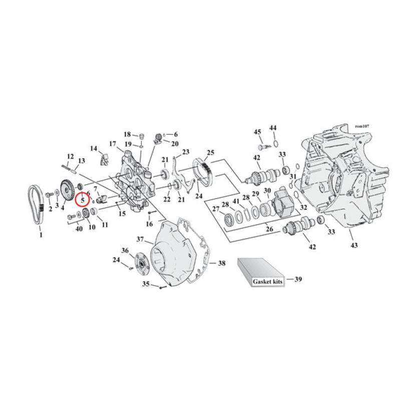 NOKKA-AKSELIN VETORATTAAN SHIMMI - SPACER CAM DRIVE GEAR .0350 INCH 921154