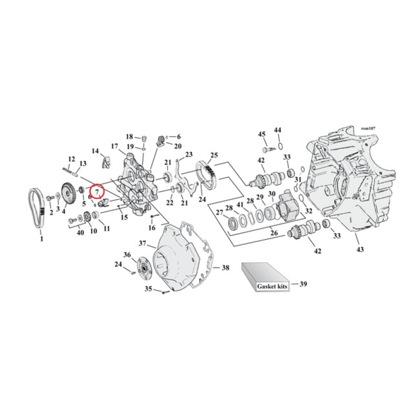 CHAIN TENSIONER, PRIM. CAM CHAIN (OUTER) 921172