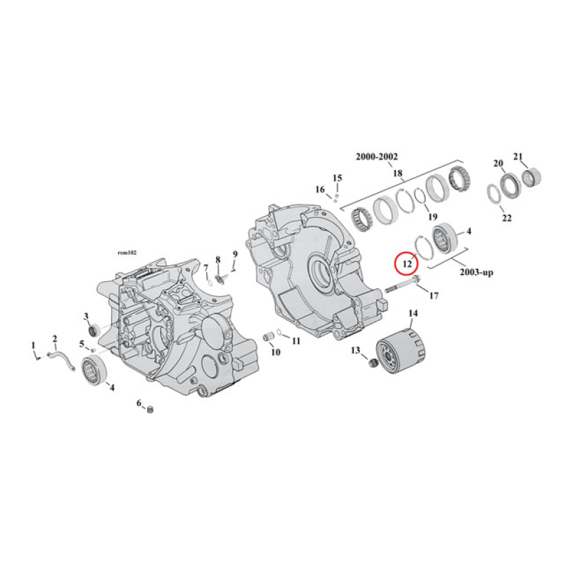 RETAINING RINGS, PINION/SPROCKET SHAFT BEARING OEM REPLACEMENT REFEREN 921209