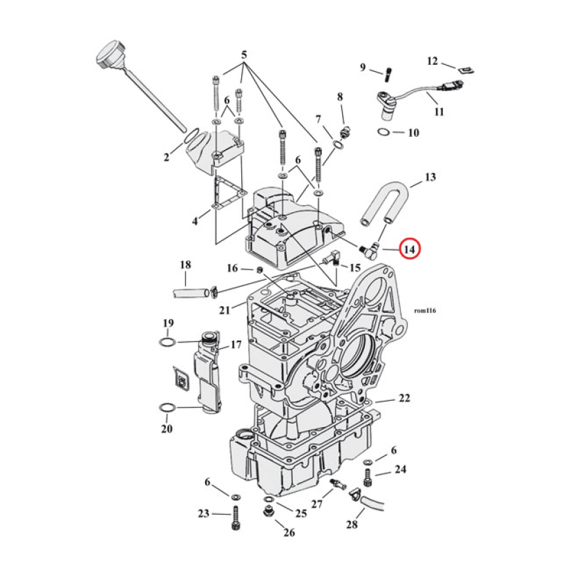 OIL LINE FITTING, ELBOW 90 DEGREE 921235