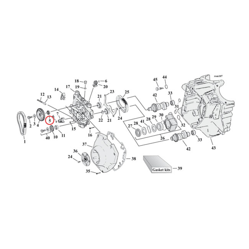 SPACER, CAM DRIVE GEAR .287 INCH 921303