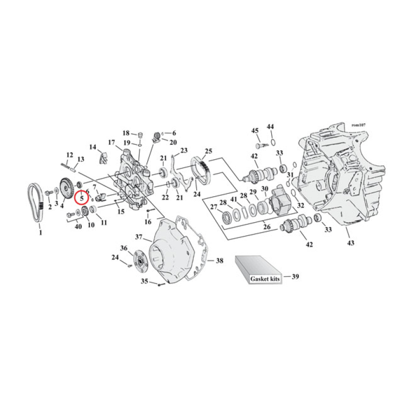 SPACER CAM DRIVE GEAR .297 INCH 921304