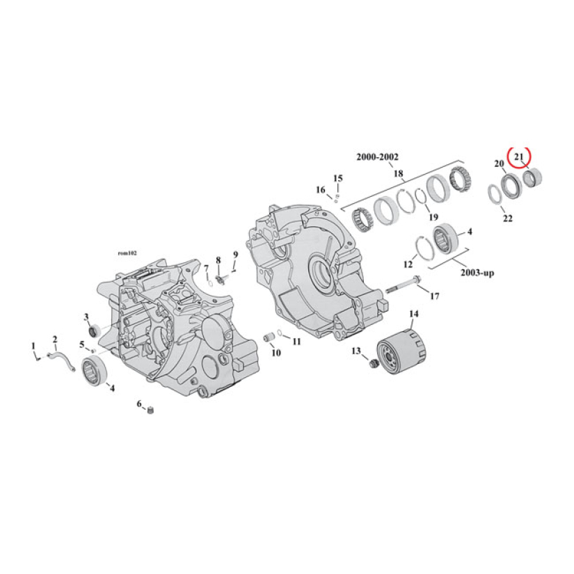 SPACER, SPROCKET SHAFT 921354