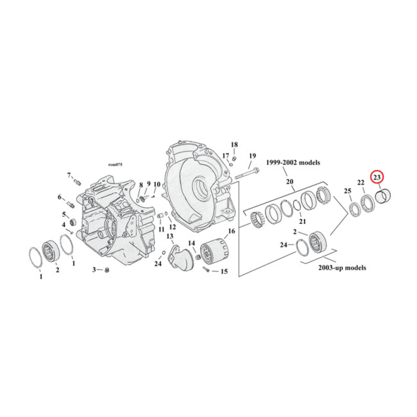 SPACER, SPROCKER SHAFT  2005 DYNA (NU) 921414