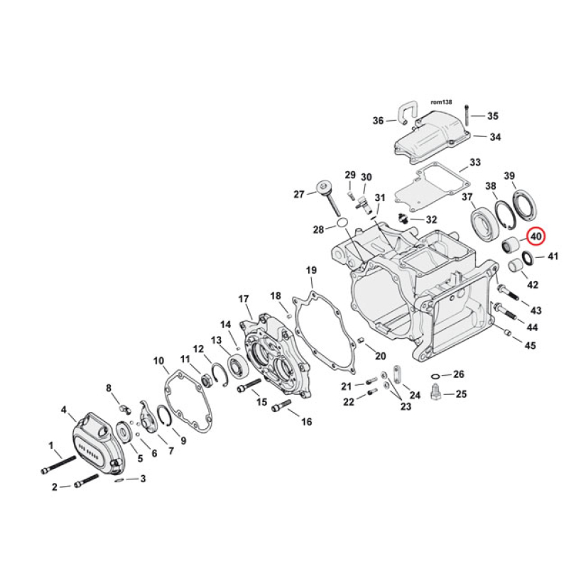 NEEDLE BEARING, TRANSM. CLOSED END 921474