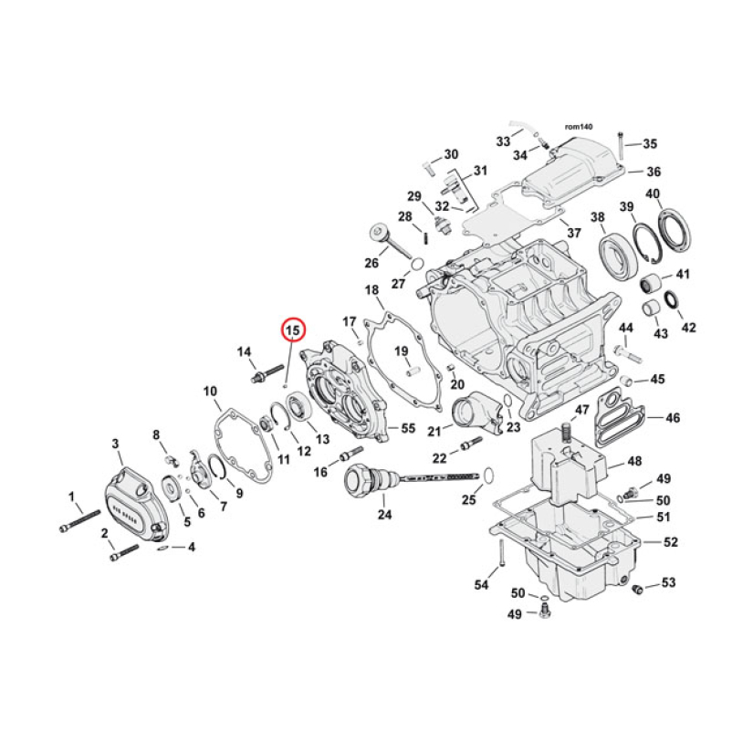 DOWEL PIN, TRANSMISSION BEARING HOUSING / PRIMARY 2 USED BETWEEN: - TR 921480