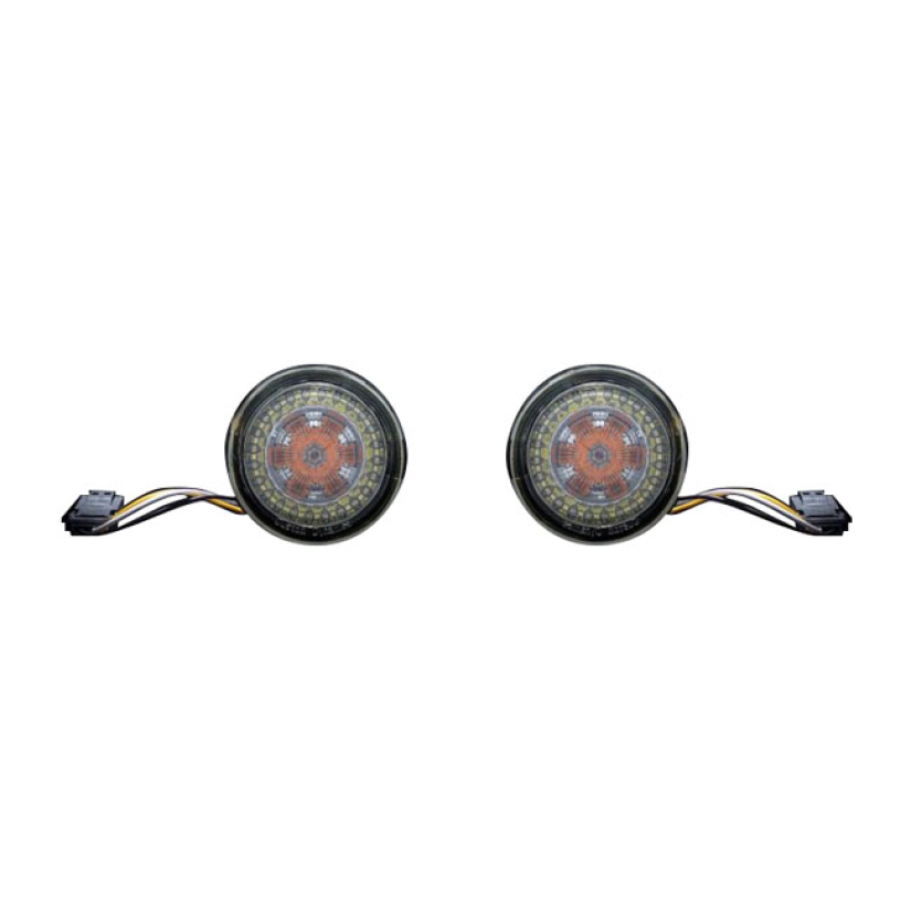 CUSTOM DYN. PROBEAMR BULLET STYLE DYNAMIC RINGZ LED INSERTS FRONT USE. 922557