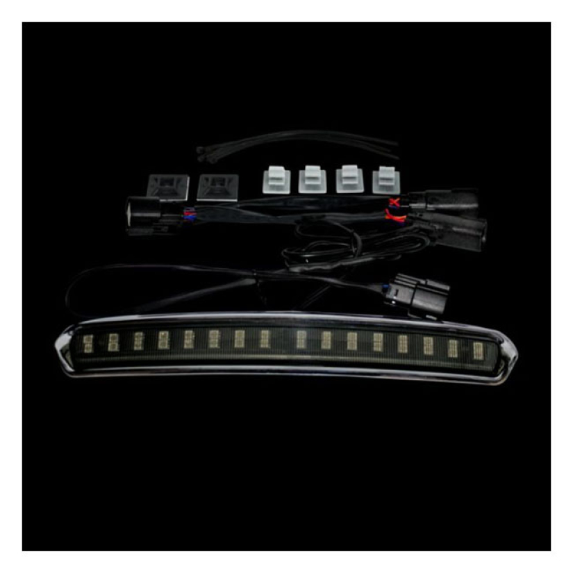 CUSTOM DYNAMICS, TOUR-PAKR LID LIGHT. CHROME, SMOKE LENS LED LIGHT UNI 922671