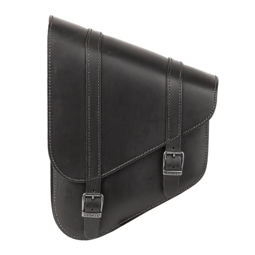 LEDRIE, FULL LEATHER SWINGARM BAG LEFT, 6.5 LITER. BLACK GENUINE LEATH 923339