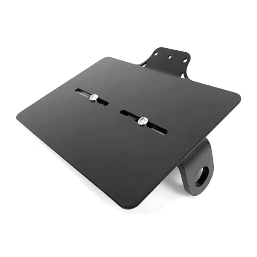 WESTLAND CUSTOMS, SIDE MOUNT LICENSE PLATE BRACKET NL/B BLACK. NOT DES 923750