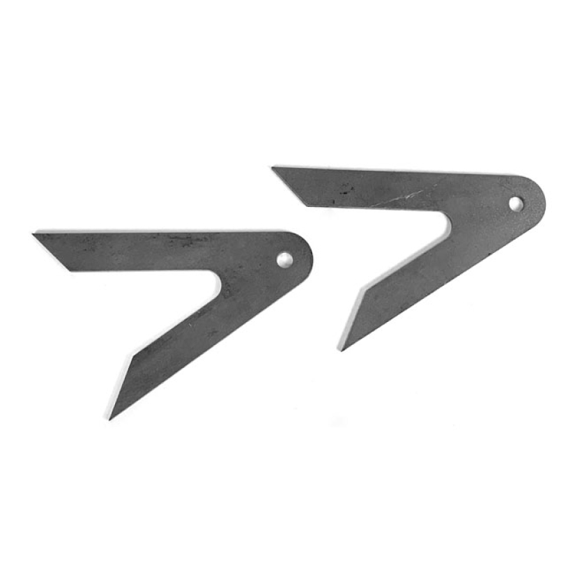 WESTLAND CUSTOMS, WELD-ON PASSENGER FOOTPEG BRACKETS 4MM THICK LASER C 923854
