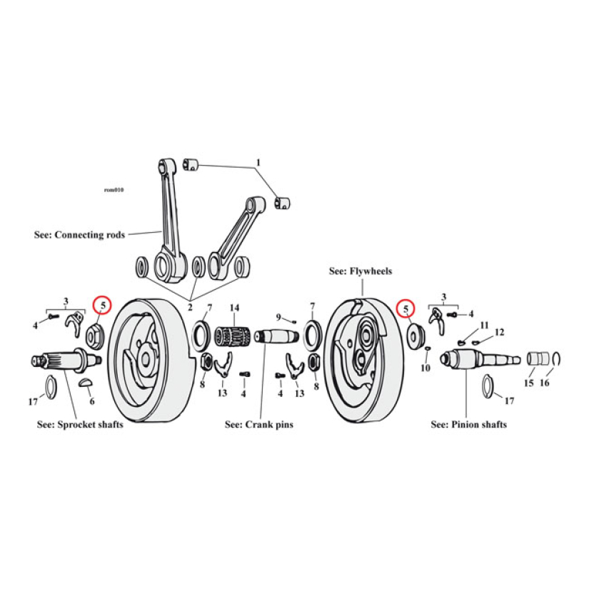 NUT, CRANKPIN 923969