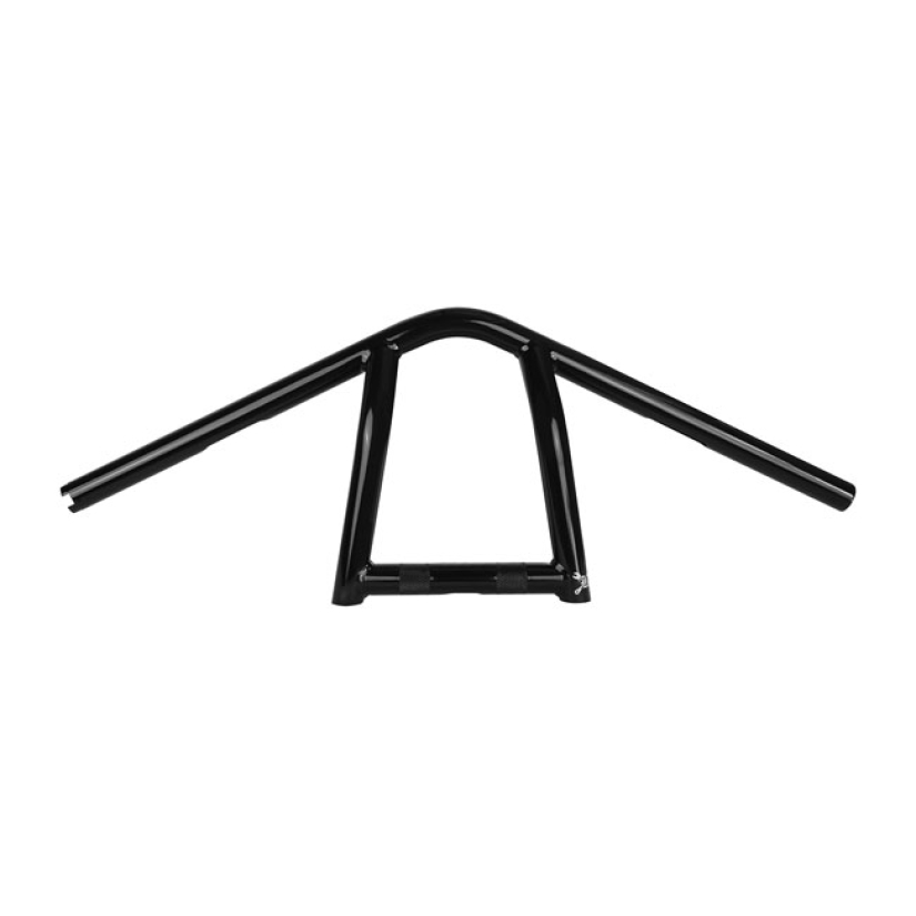 BURLY, THE JIM 1" HANDLEBAR 9" HIGH. BLACK BLACK POWDER COATED FINISH. 925585