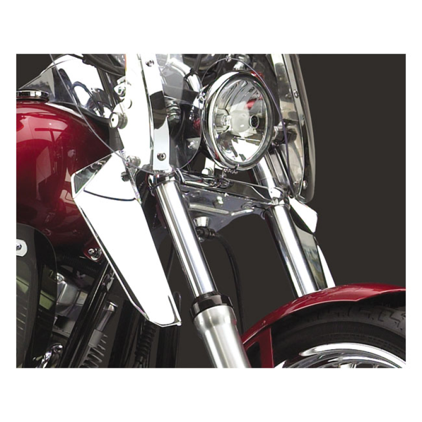 NC WIND DEFLECTORS FOR SWITCHBLADER WINDSHIELDS CHROME PLATED STEEL. R 926016