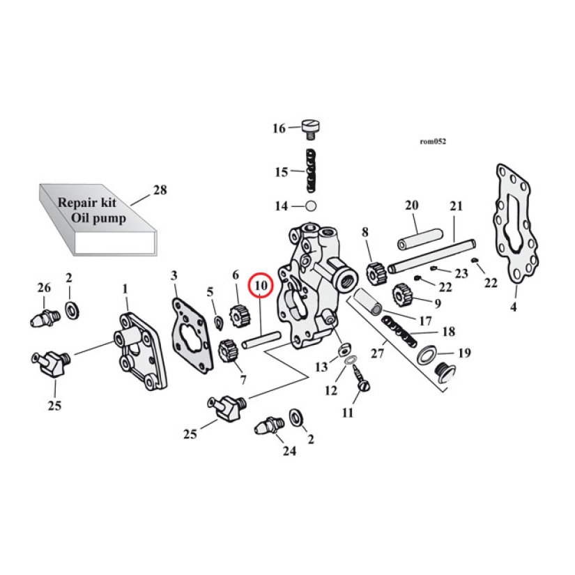 EASTERN IDLER SHAFT, OIL PUMP 926327