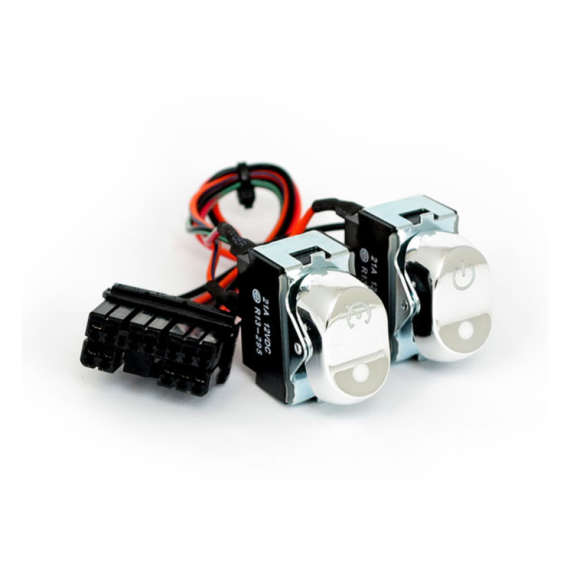 ROCKER SWITCH KIT, INNER FAIRING. CRUISE/ACC. CHROME WITH ''CRUISE CON 926351