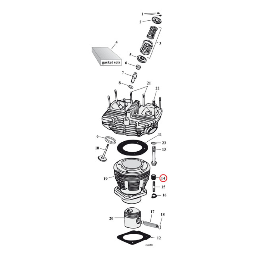 GW CYL BASE NUT KIT, HEX 927006