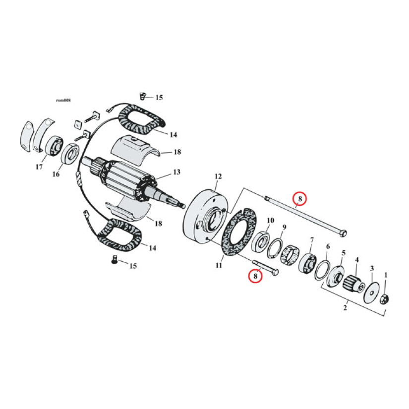 GW. GENERATOR MOUNT KIT, ACORN 927044