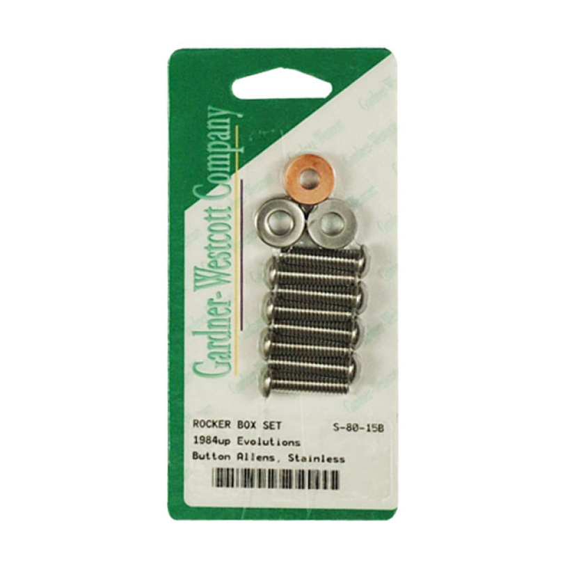 GW, ROCKER BOX TOP BOLT KIT. BUTTONHEAD, STAINLESS 928015