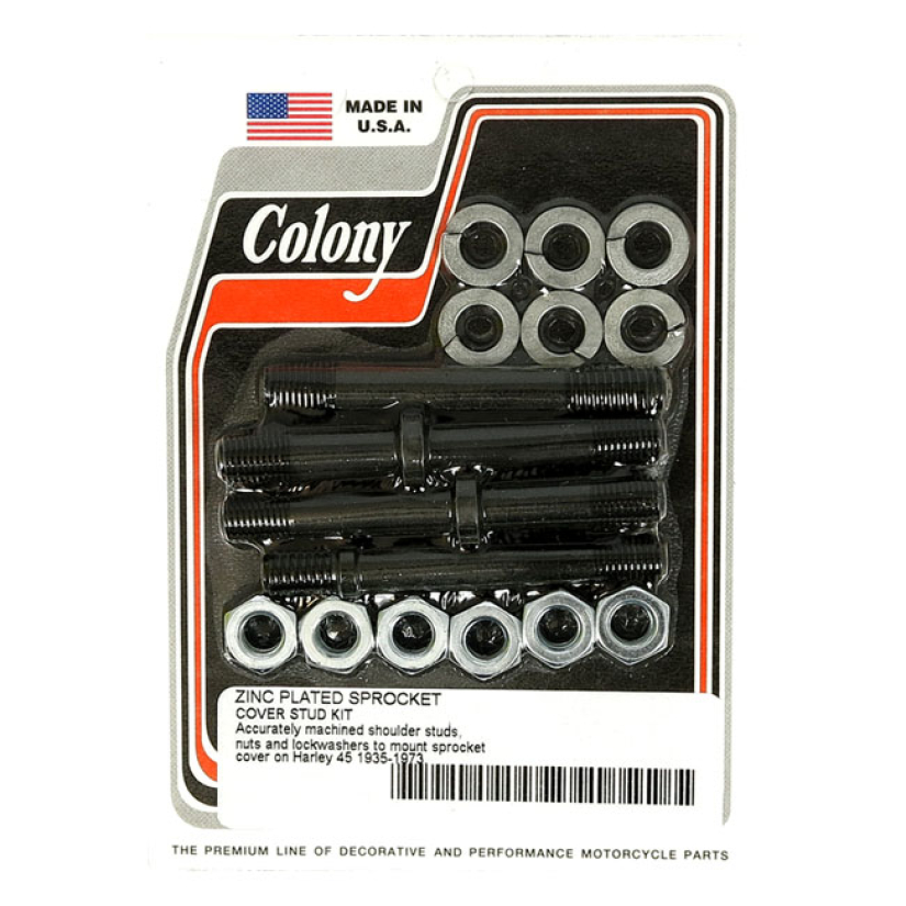 COLONY, SPROCKET COVER MOUNT KIT. ZINC OEM STYLE REPRODUCTION SPROCKET 929670
