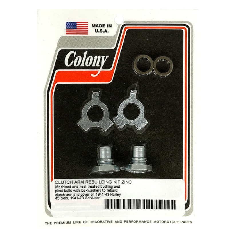 COLONY, CLUTCH ARM REBUILD KIT. ZINC ZINC PLATED FINISH. INCLUDES BEAR 929742