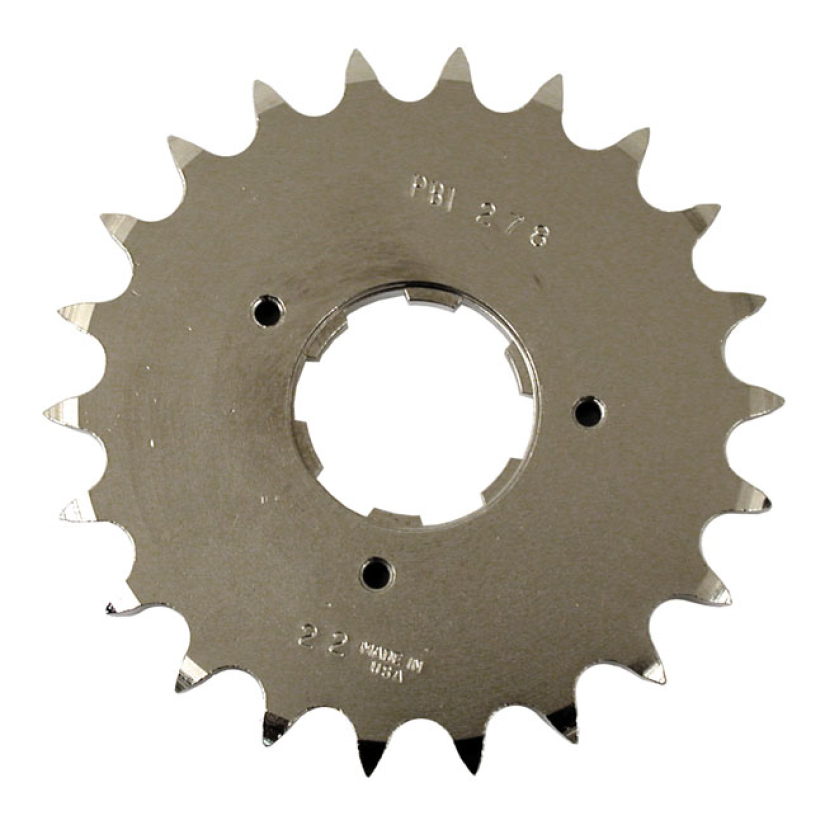PBI CNC TRANSMISSION SPROCKET. 22T CNC MACHINED; 8620 ALLOY STEEL; HEA 930021