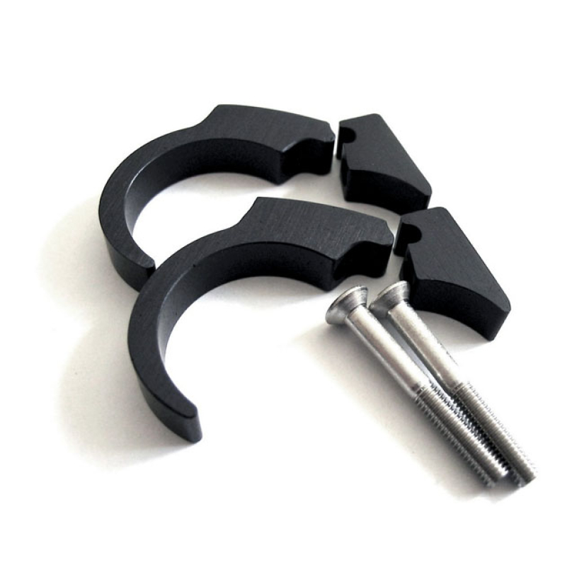 MOTOGADGET, MOTOSCOPE MINI HANDLEBAR CLIP KIT. 22MM. BLACK BLACK ANODI 930195