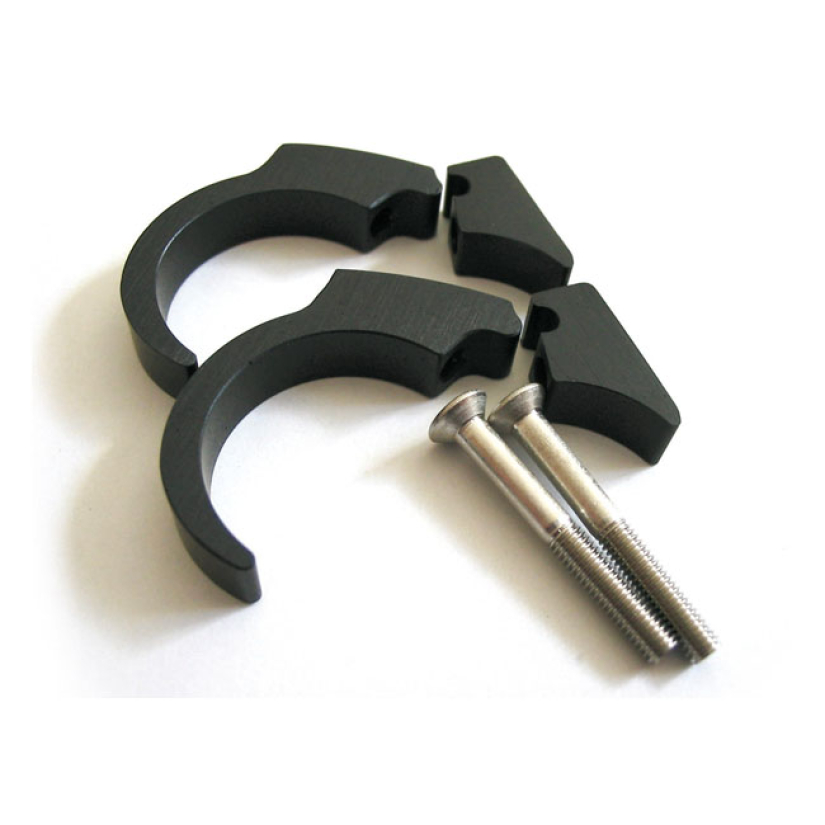 MOTOGADGET, MOTOSCOPE MINI HANDLEBAR CLIP KIT. 1". BLACK BLACK ANODIZE 930198