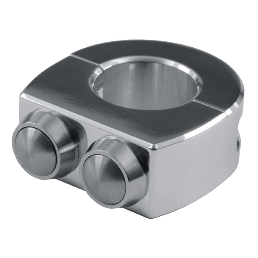 MOTOGADGET MO.SWITCH 2 PUSH BUTTON HOUSING 1" H/B, POLISHED 930227