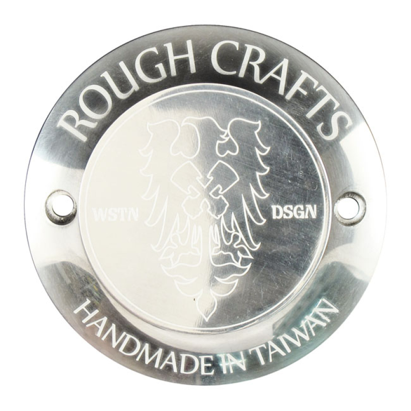 ROUGH CRAFTS, POINT COVER. 2-HOLE, POLISHED POLISHED; WITH ENGRAVING. 933813
