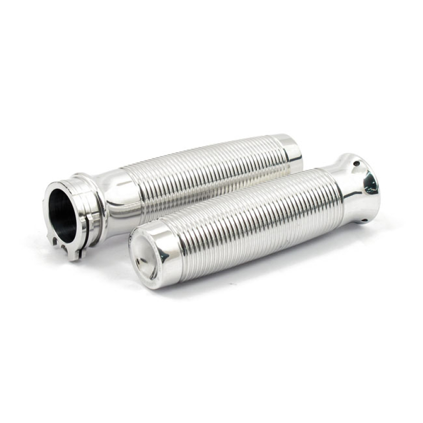 ROUGH CRAFTS, GROOVE GRIPS FOR 1" HANDLEBARS. POLISHED 933820