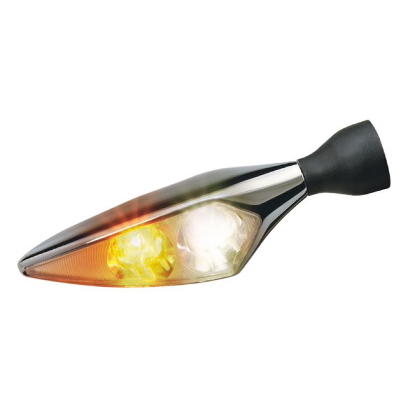 KELLERMANN, MICRO RHOMBUS POSITION LIGHT TURN SIGNAL. FR CHROME.  FRON 934793